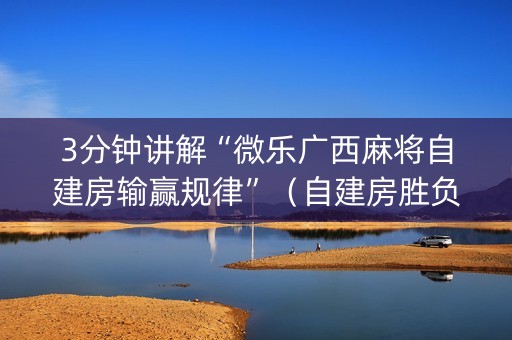 3分钟讲解“微乐广西麻将自建房输赢规律”（自建房胜负规律)