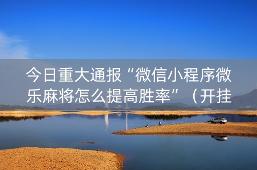 今日重大通报“微信小程序微乐麻将怎么提高胜率”（开挂神器下载)