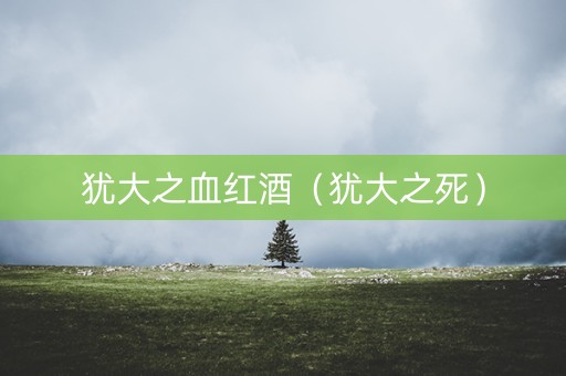 犹大之血红酒（犹大之死）
