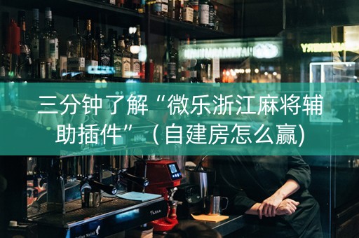 三分钟了解“微乐浙江麻将辅助插件”（自建房怎么赢)
