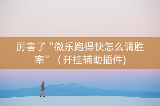 厉害了“微乐跑得快怎么调胜率”（开挂辅助插件)