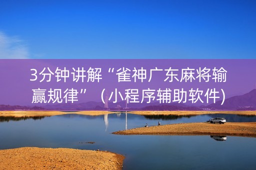 3分钟讲解“雀神广东麻将输赢规律”（小程序辅助软件)