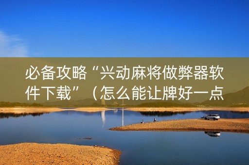 必备攻略“兴动麻将做弊器软件下载”（怎么能让牌好一点)