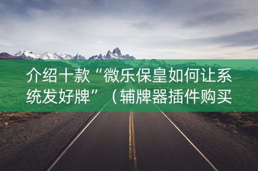 介绍十款“微乐保皇如何让系统发好牌”（辅牌器插件购买)