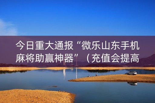 今日重大通报“微乐山东手机麻将助赢神器”（充值会提高胜率么)