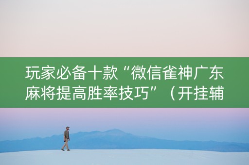 玩家必备十款“微信雀神广东麻将提高胜率技巧”（开挂辅助器脚本)