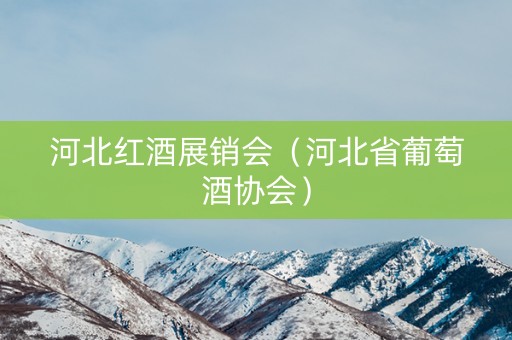 河北红酒展销会（河北省葡萄酒协会）
