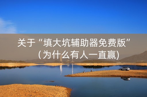 关于“填大坑辅助器免费版”（为什么有人一直赢)