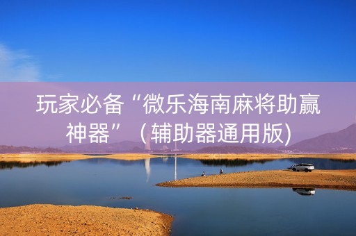 玩家必备“微乐海南麻将助赢神器”（辅助器通用版)