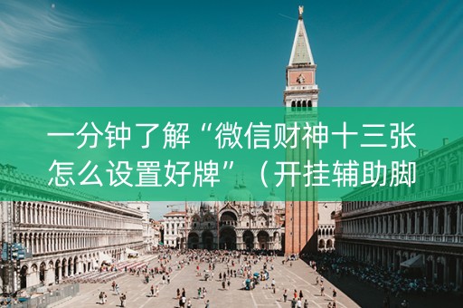 一分钟了解“微信财神十三张怎么设置好牌”（开挂辅助脚本)