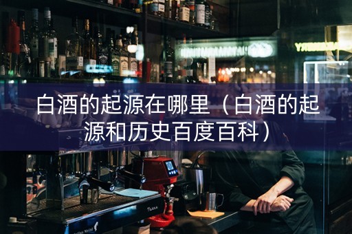 白酒的起源在哪里（白酒的起源和历史百度百科）