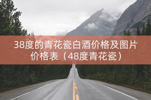 38度的青花瓷白酒价格及图片价格表（48度青花瓷）