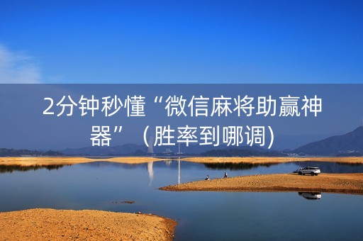 2分钟秒懂“微信麻将助赢神器”（胜率到哪调)