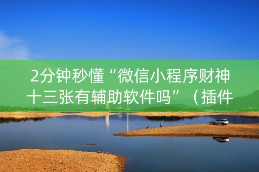 2分钟秒懂“微信小程序财神十三张有辅助软件吗”（插件可信吗)
