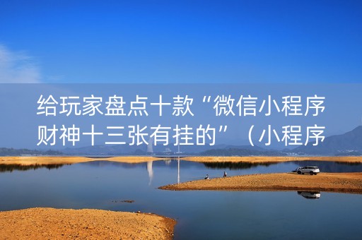 给玩家盘点十款“微信小程序财神十三张有挂的”（小程序辅助软件)