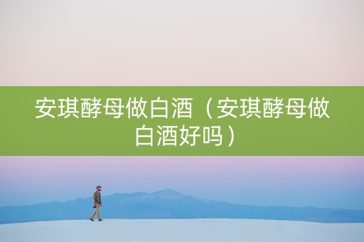 安琪酵母做白酒（安琪酵母做白酒好吗）