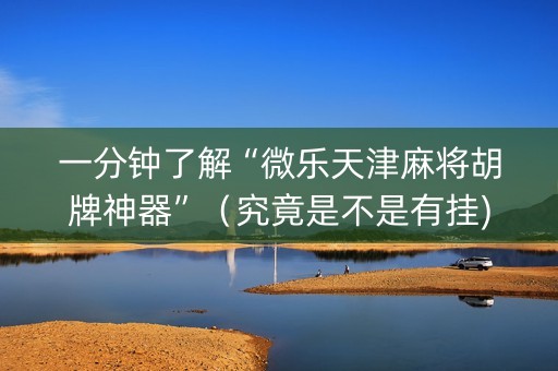 一分钟了解“微乐天津麻将胡牌神器”（究竟是不是有挂)