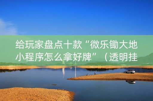 给玩家盘点十款“微乐锄大地小程序怎么拿好牌”（透明挂辅助器)