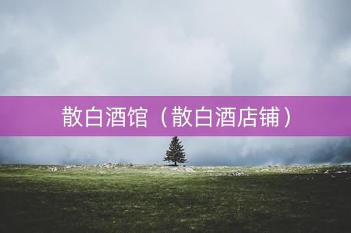 散白酒馆（散白酒店铺）