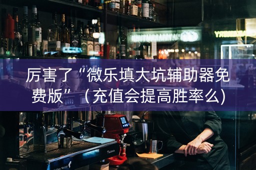 厉害了“微乐填大坑辅助器免费版”（充值会提高胜率么)