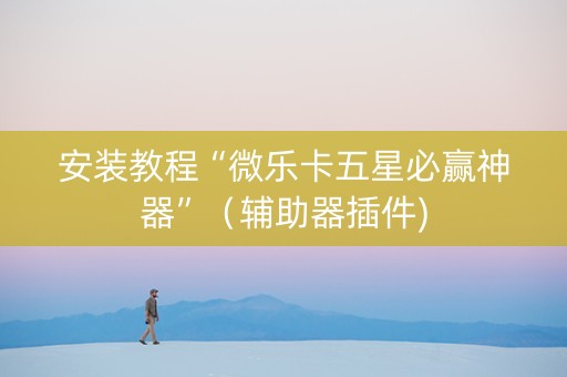 安装教程“微乐卡五星必赢神器”（辅助器插件)
