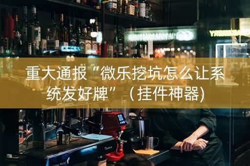 重大通报“微乐挖坑怎么让系统发好牌”（挂件神器)