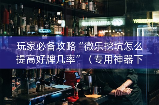 玩家必备攻略“微乐挖坑怎么提高好牌几率”（专用神器下载)