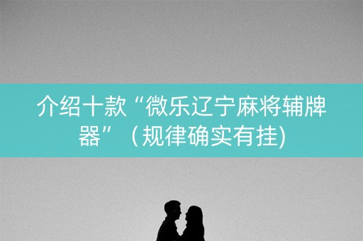 介绍十款“微乐辽宁麻将辅牌器”（规律确实有挂)