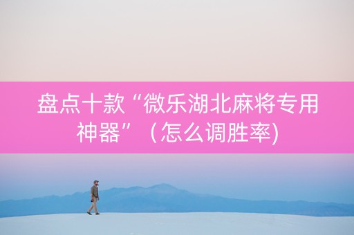 盘点十款“微乐湖北麻将专用神器”（怎么调胜率)