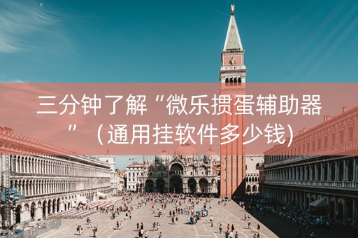 三分钟了解“微乐掼蛋辅助器”（通用挂软件多少钱)