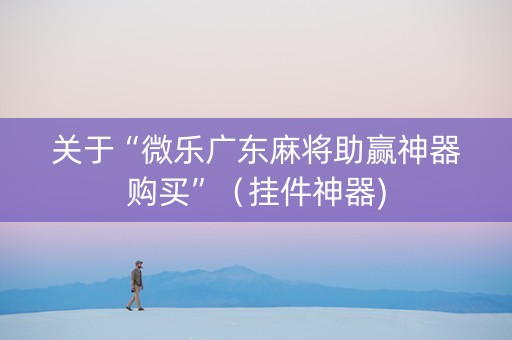 关于“微乐广东麻将助赢神器购买”（挂件神器)