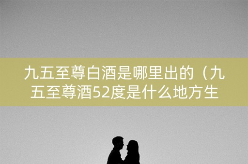 九五至尊白酒是哪里出的（九五至尊酒52度是什么地方生产的）
