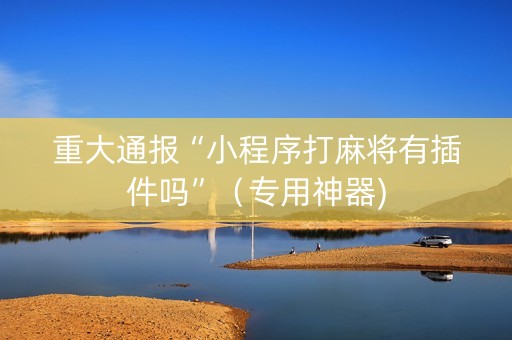 重大通报“小程序打麻将有插件吗”（专用神器)