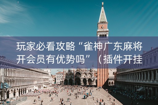 玩家必看攻略“雀神广东麻将开会员有优势吗”（插件开挂免费AI)