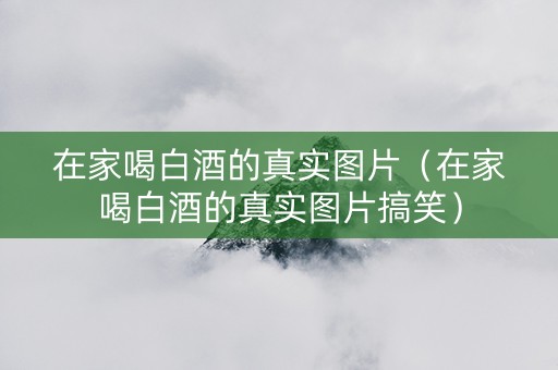 在家喝白酒的真实图片（在家喝白酒的真实图片搞笑）