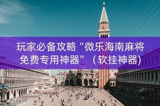 玩家必备攻略“微乐海南麻将免费专用神器”（软挂神器)