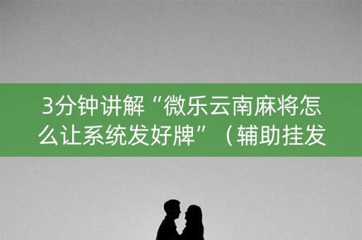 3分钟讲解“微乐云南麻将怎么让系统发好牌”（辅助挂发牌规律)