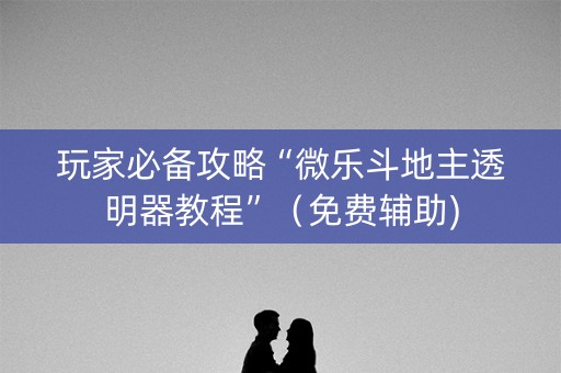 玩家必备攻略“微乐斗地主透明器教程”（免费辅助)