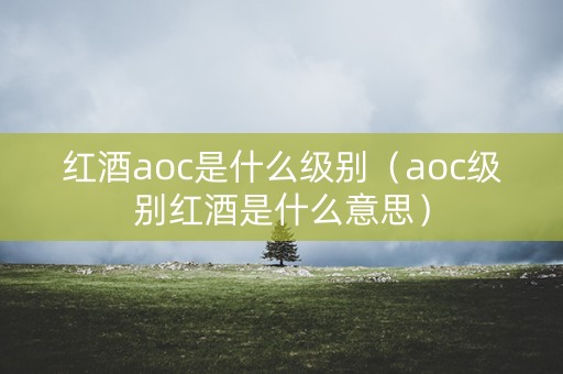 红酒aoc是什么级别（aoc级别红酒是什么意思）