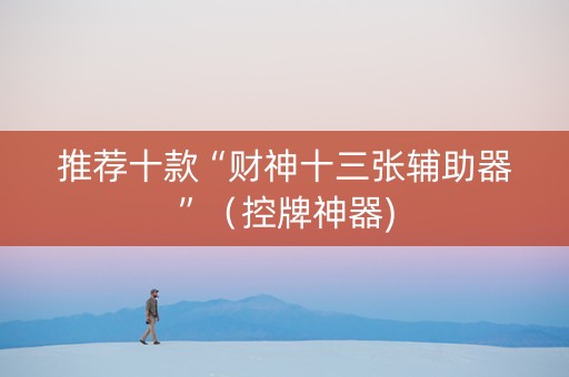 推荐十款“财神十三张辅助器”（控牌神器)