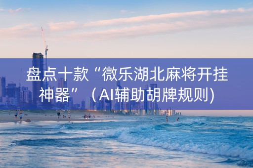 盘点十款“微乐湖北麻将开挂神器”（AI辅助胡牌规则)