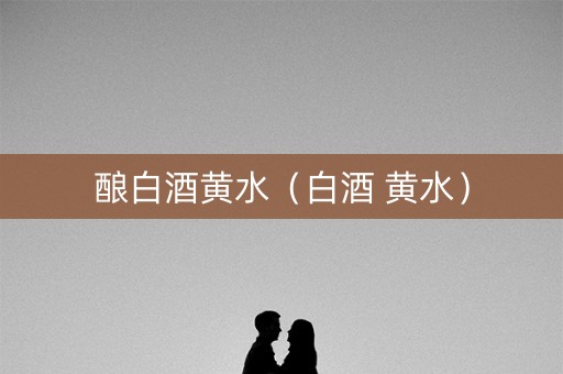 酿白酒黄水（白酒 黄水）