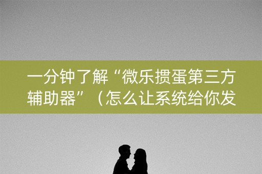一分钟了解“微乐掼蛋第三方辅助器”（怎么让系统给你发好牌)