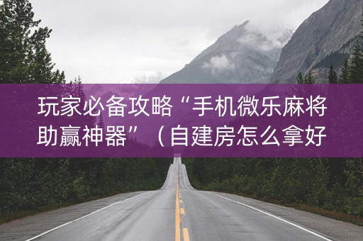 玩家必备攻略“手机微乐麻将助赢神器”（自建房怎么拿好牌)
