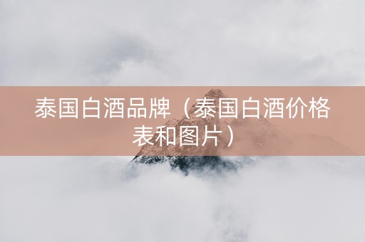 泰国白酒品牌（泰国白酒价格表和图片）