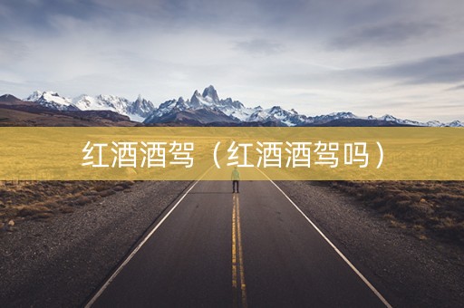 红酒酒驾（红酒酒驾吗）