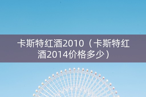 卡斯特红酒2010（卡斯特红酒2014价格多少）