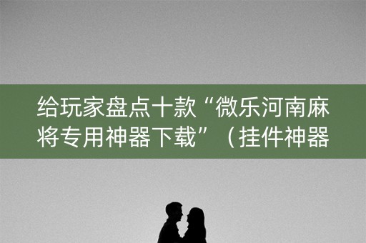 给玩家盘点十款“微乐河南麻将专用神器下载”（挂件神器)