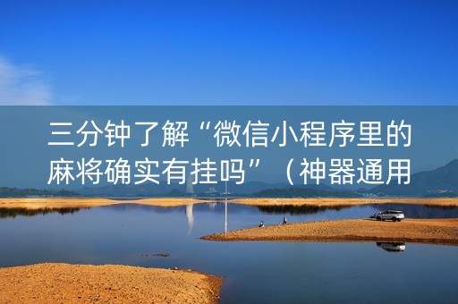 三分钟了解“微信小程序里的麻将确实有挂吗”（神器通用版)