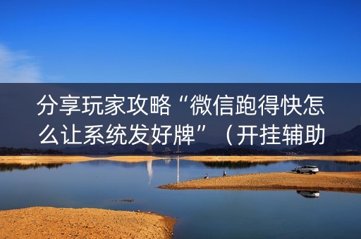 分享玩家攻略“微信跑得快怎么让系统发好牌”（开挂辅助器插件)